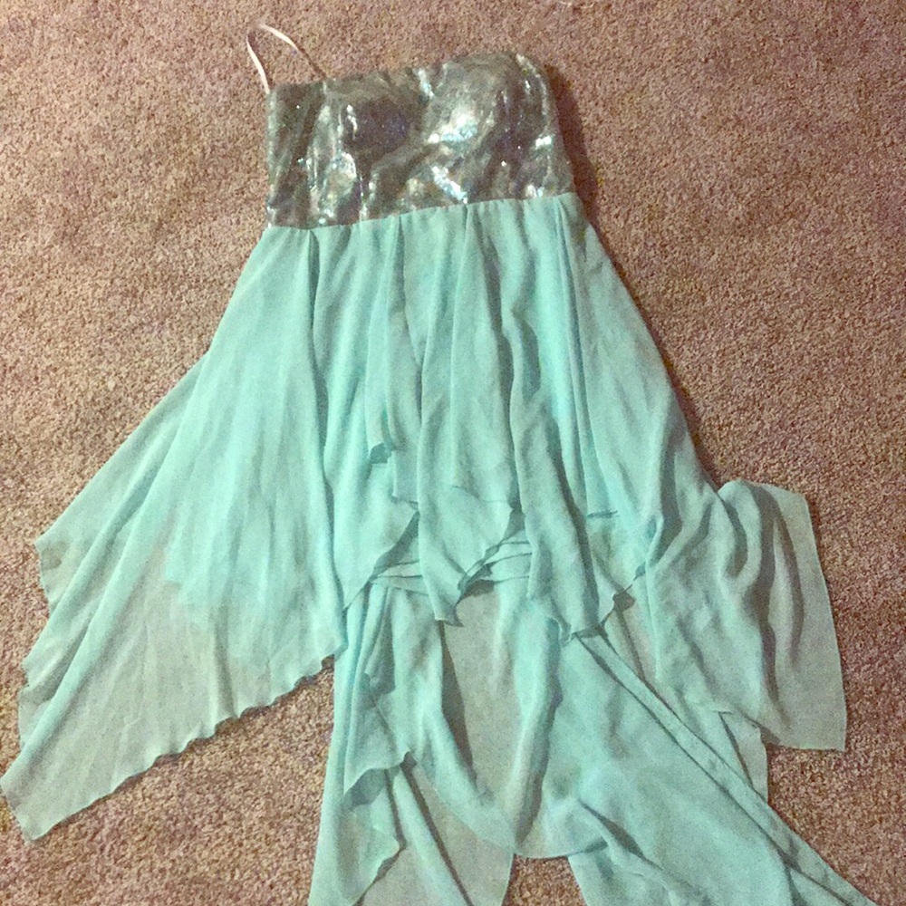 Mint green dress
